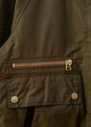 Barbour Cottingham Waxed Jacket in Beech and Ancient