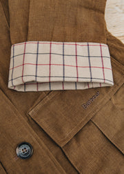 Barbour Dalbury Casual Jacket in Tan / Beige Tattersall