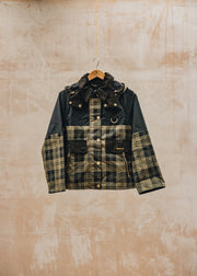 Margaret Howell Elaine Showerproof Jacket in Olive Check and Black