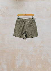 Barbour Fern Pleated Shorts in Dusky Green