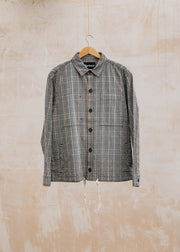 Kenny Ryder Fife Checked Overshirt in Neutral