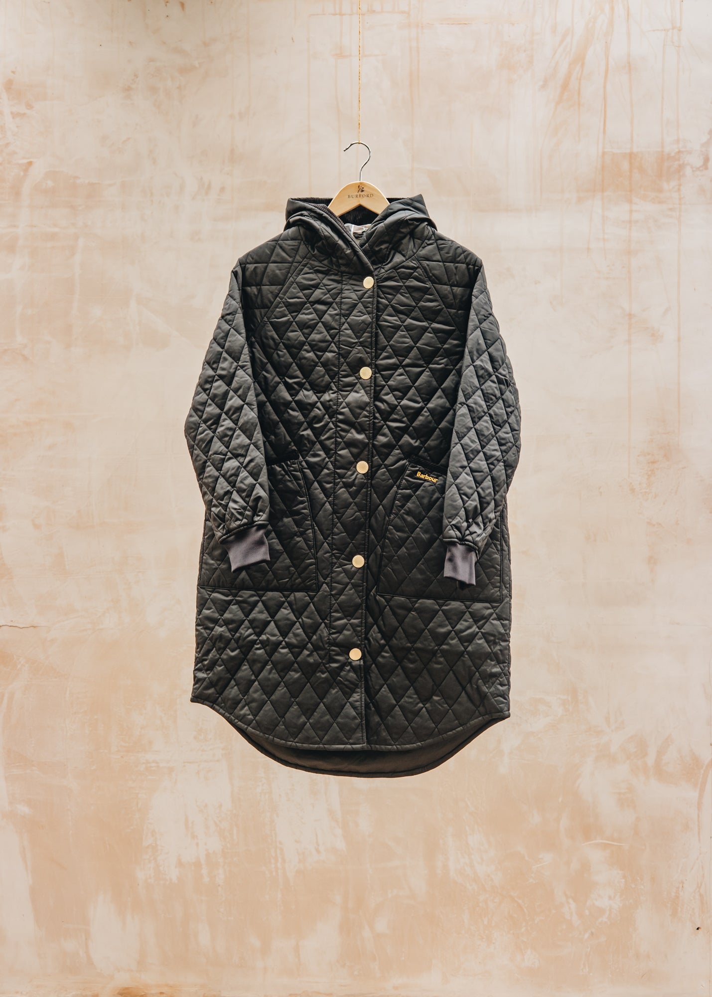 Margaret Howell Hilary Quilted Jacket in Black and Classic