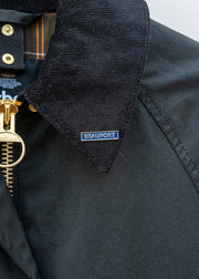 Barbour Icons Modern Beaufort Waxed Jacket in Black and Classic