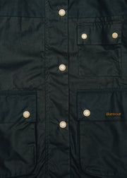 Barbour Keeley Wax Jacket in Fern, Sage, Dufflebag and Ancient Tartan