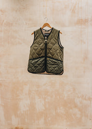 Margaret Howell Klara Liner in Fern Leaf, Sage and Natural