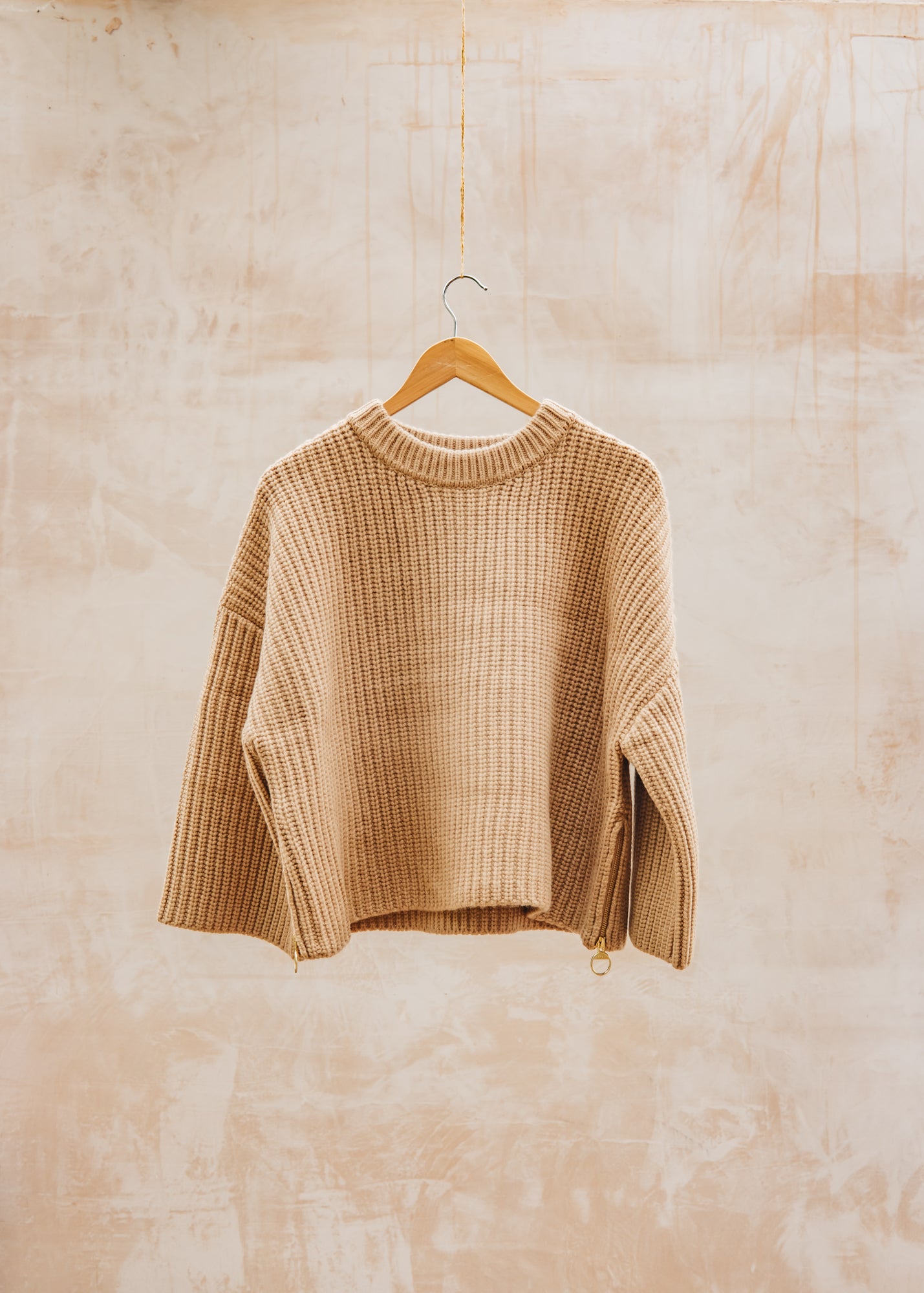 Margaret Howell Lilian Knitted Jumper in Military Brown