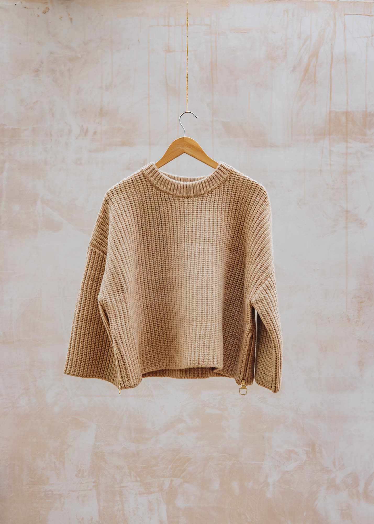 Lilian Knitted Jumper in Military Brown