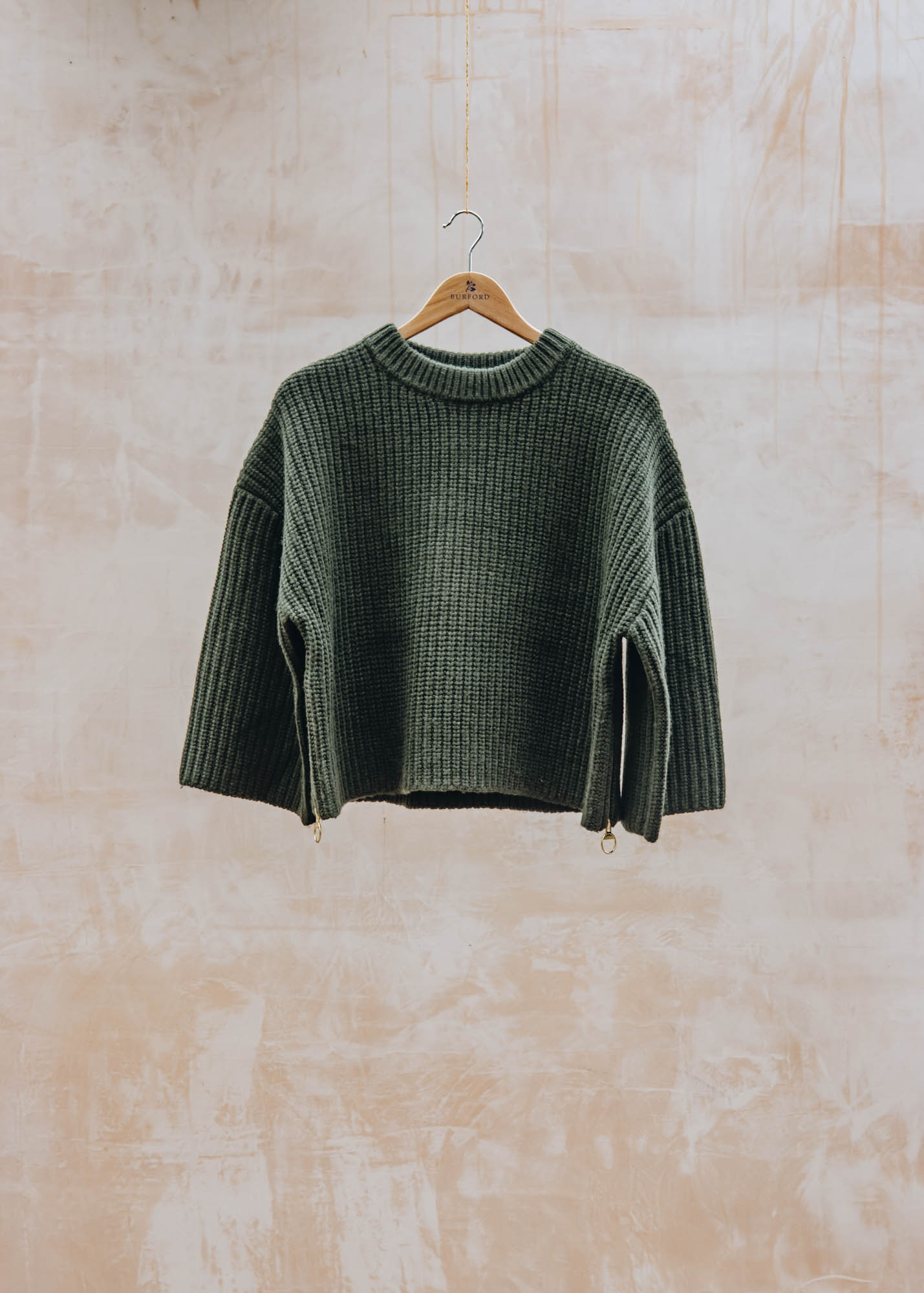 Lilian Knitted Jumper in Olive