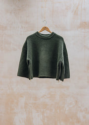 Lilian Knitted Jumper in Olive