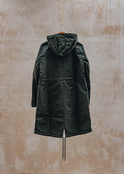 Barbour Marcy Wax Parka in Fern and Ancient Tartan