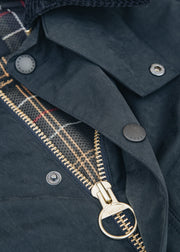 Barbour Peached Oversized Bedale Casual Jacket in Navy