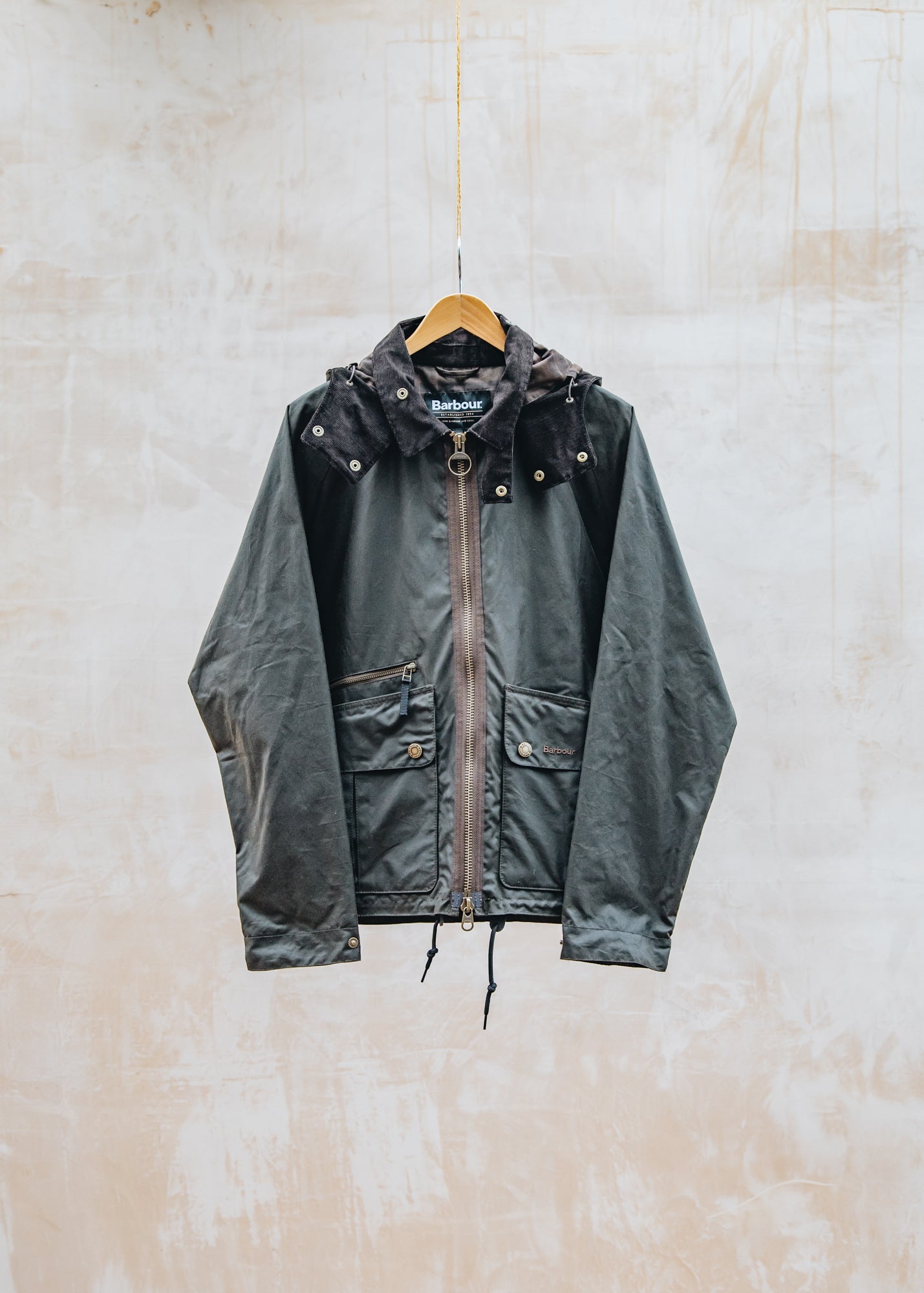 Red Wing Re-Engingeered Bardon Spey Wax Jacket in Olive