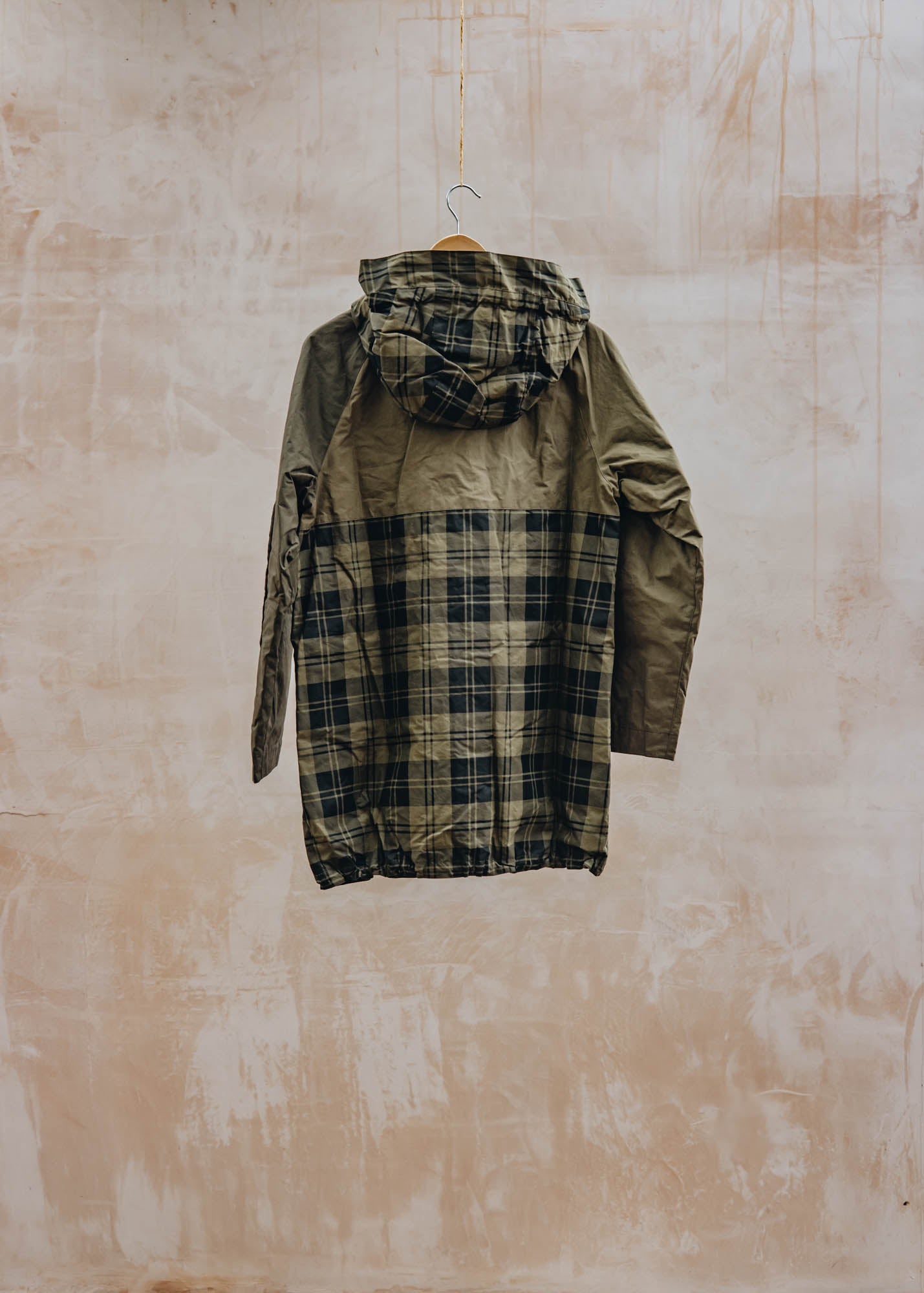 Barbour Shelley Showerproof Jacket in Olive Check, Khaki and Brown