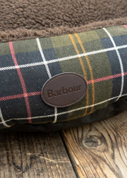 Barbour Snuggle Dog Bed in Classic Tartan