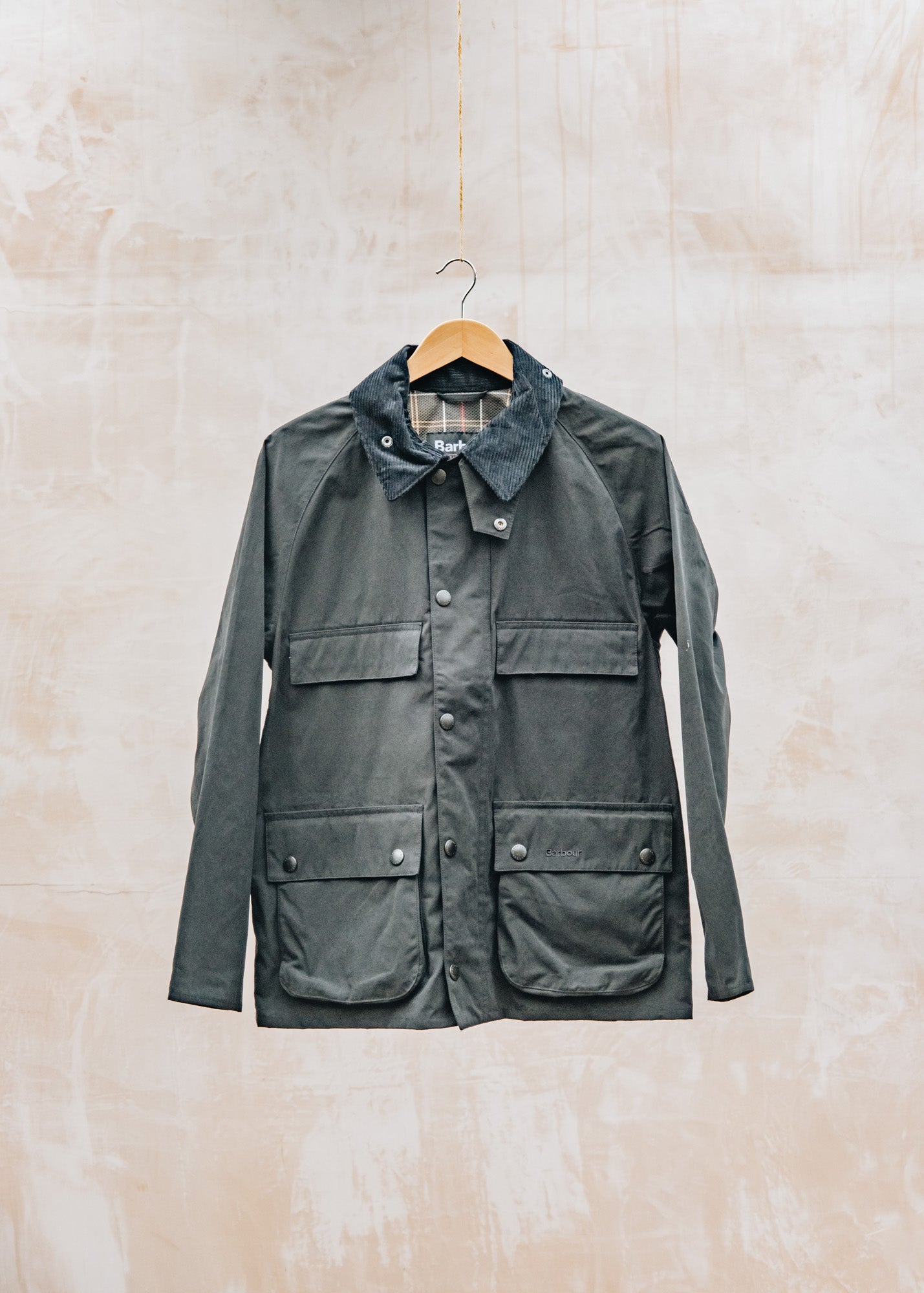Barbour Sugarlump Bedale Peached Casual Jacket in Navy