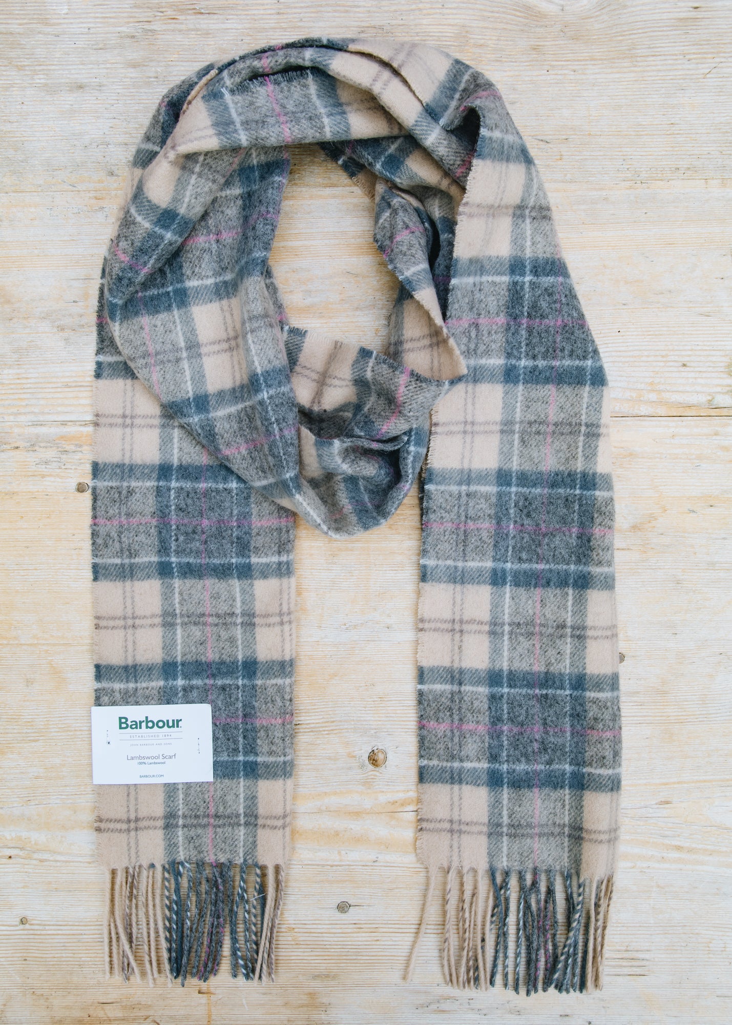 Tartan Lambswool Scarf in Dress