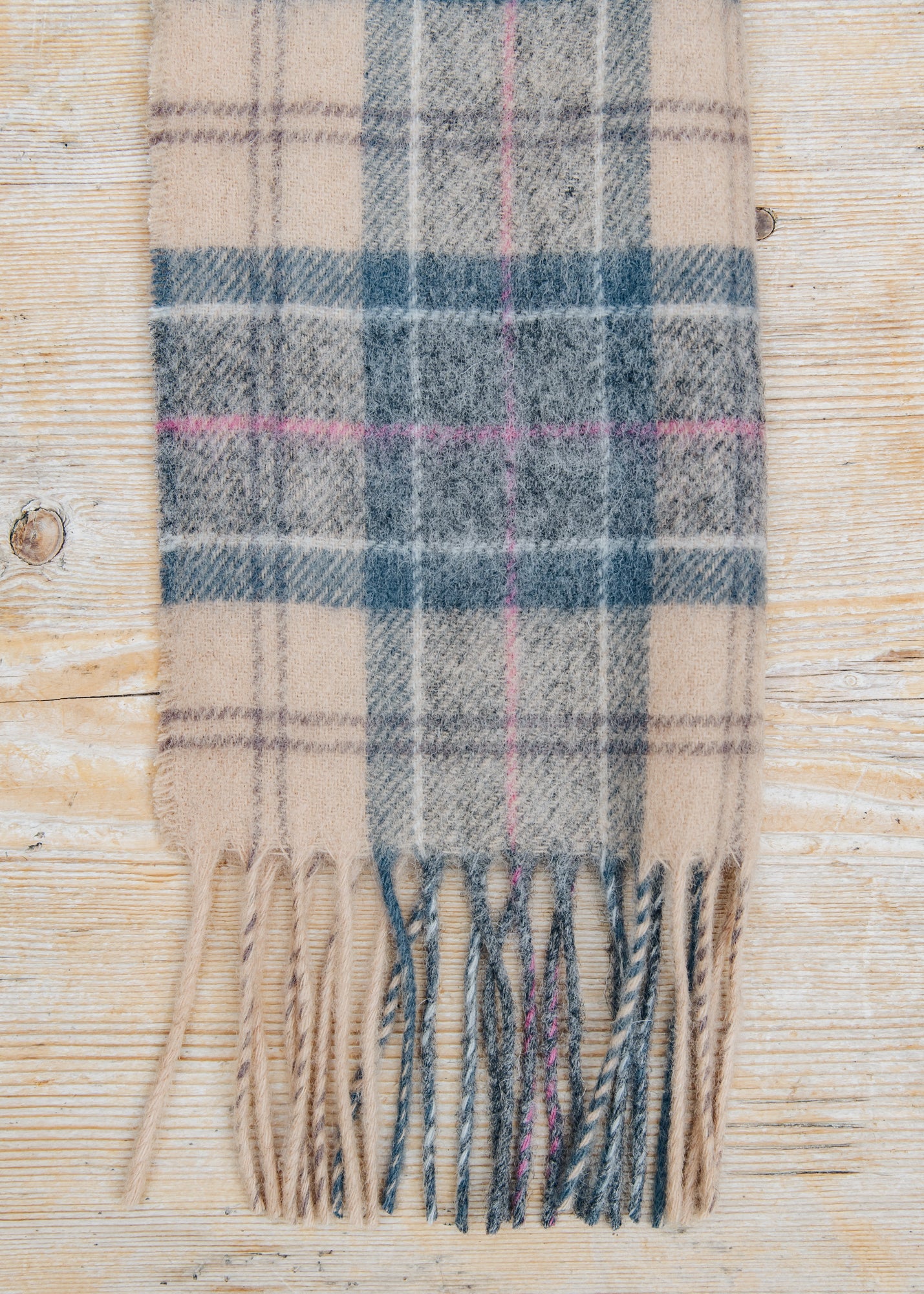 Barbour Tartan Lambswool Scarf in Dress