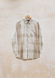 Tunstall Oversized Tonal Tartan Shirt in Mist