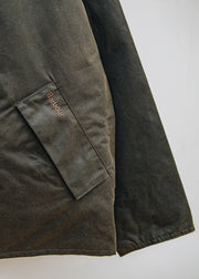 Barbour Oversized Transport Waxed Jacket in Olive