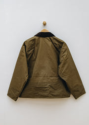 Barbour Oversized Transport Waxed Jacket in Sand