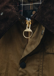 Barbour Oversized Transport Waxed Jacket in Sand