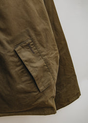 Barbour Oversized Transport Waxed Jacket in Sand
