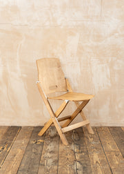 Barebones Ridgetop Folding Table and Two Folding Chairs