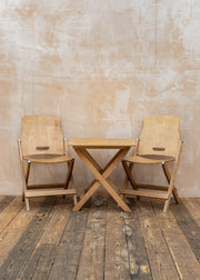 Ridgetop Folding Table and Two Folding Chairs