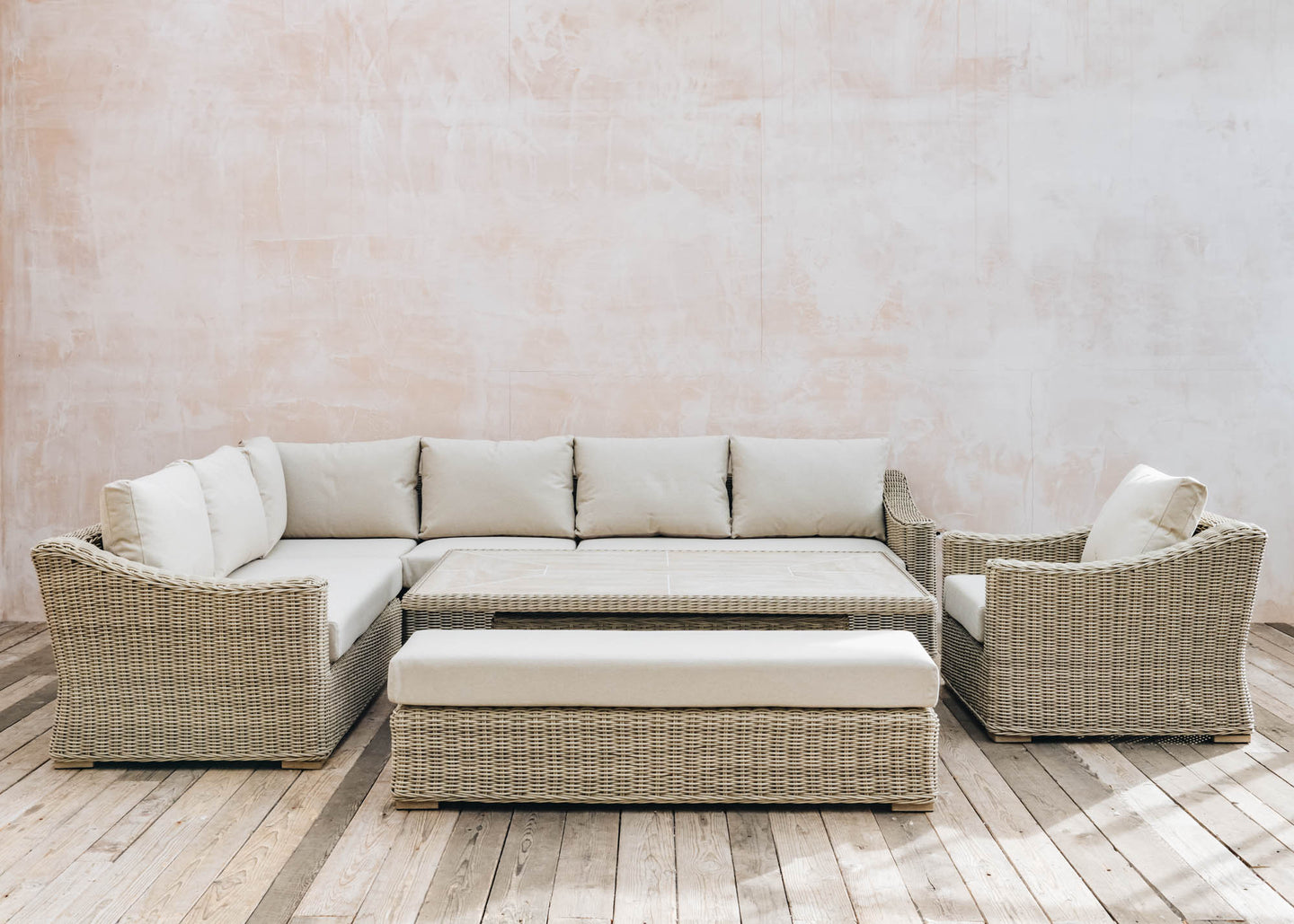 Bramblecrest for Burford Garden Co. Barley L-Shape Sofa Set