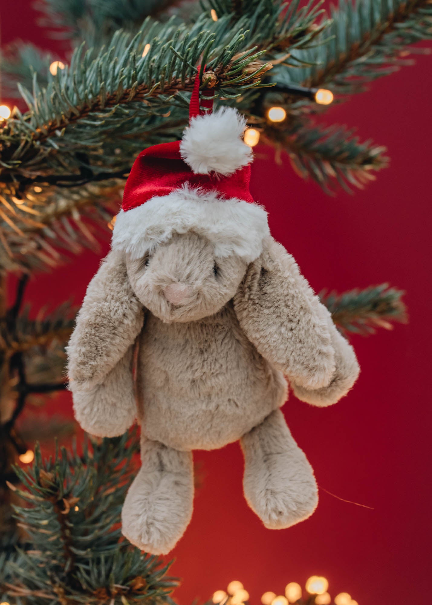 Jellycat Bashful Christmas Bunny Decoration