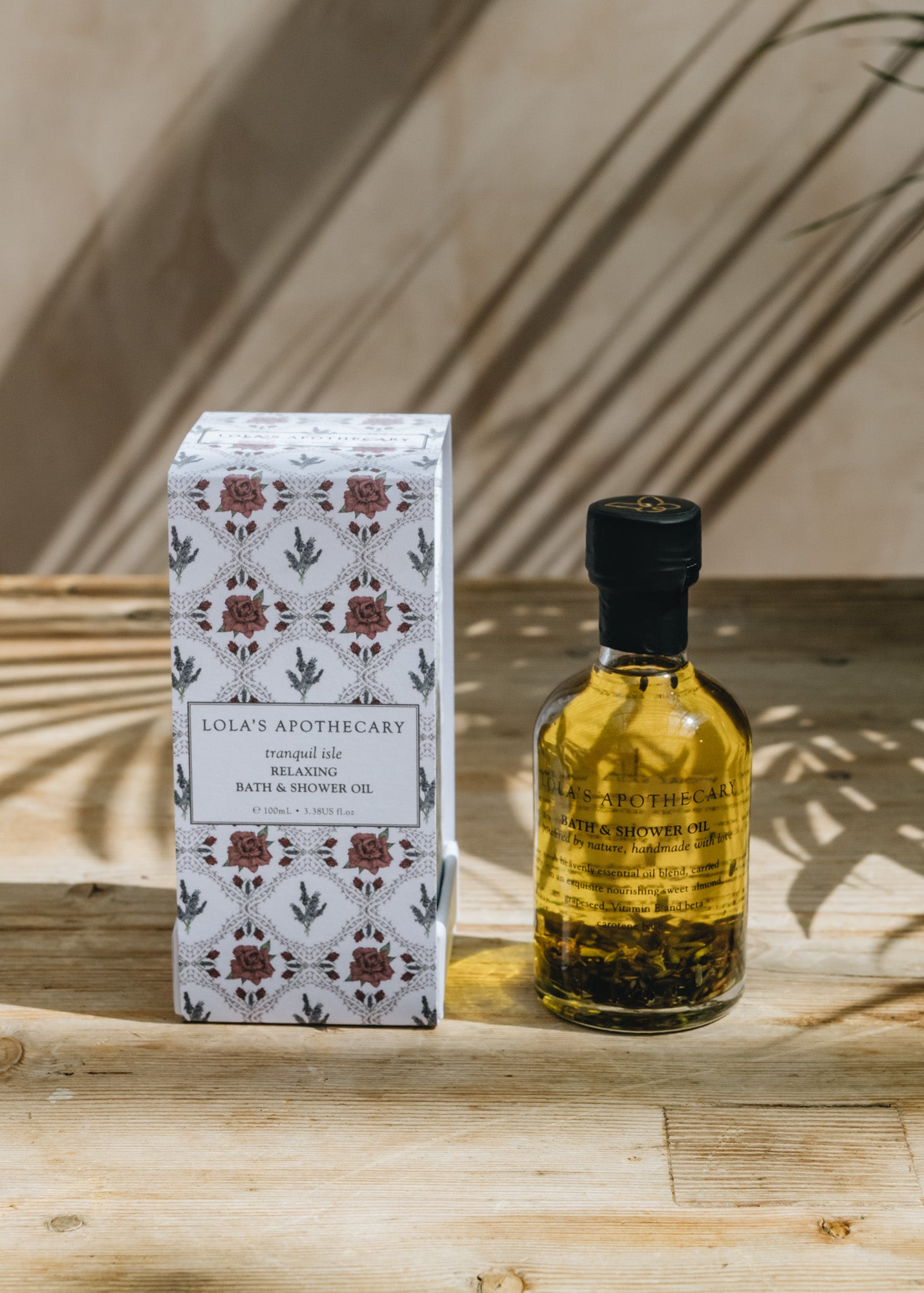 Lola's Apothecary Bath and Shower Oil in Tranquil Isle
