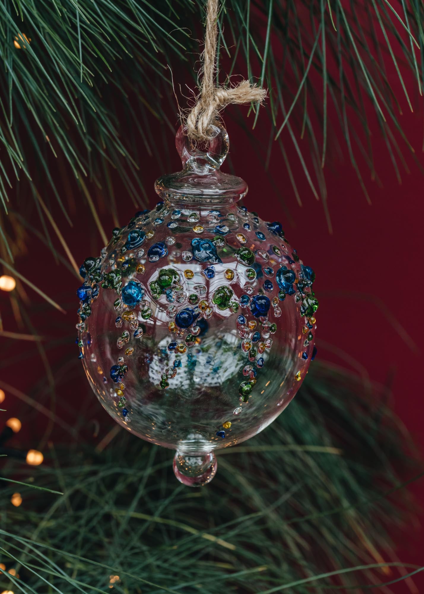 Treasure Tree Candy Icing Bauble in Blue and Green