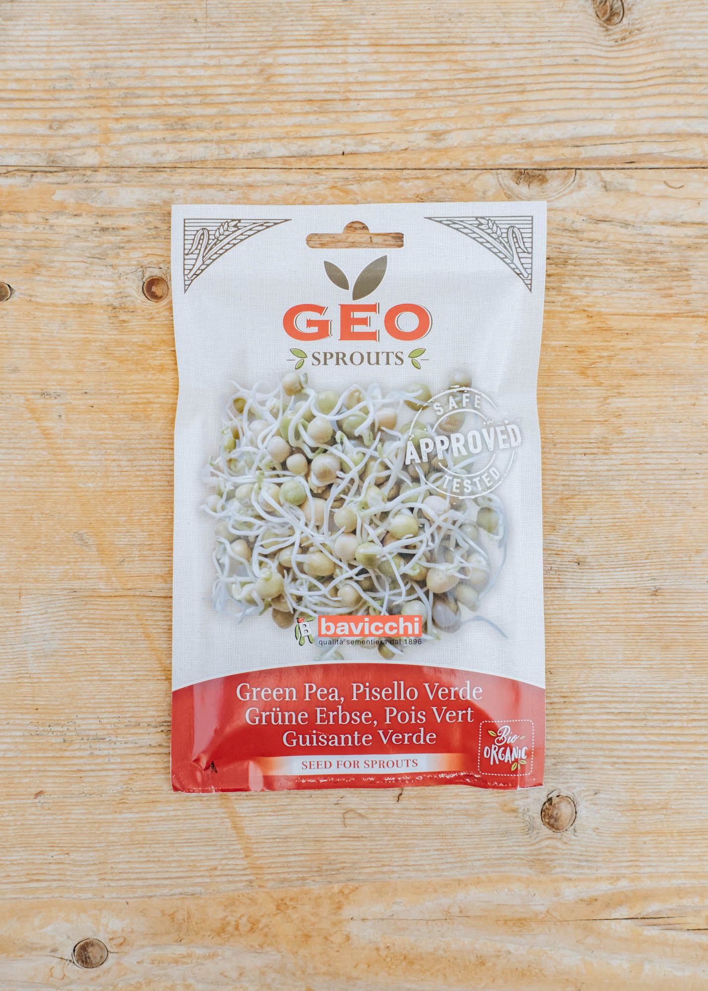 Organic Sprouting Green Pea Seeds, 90g