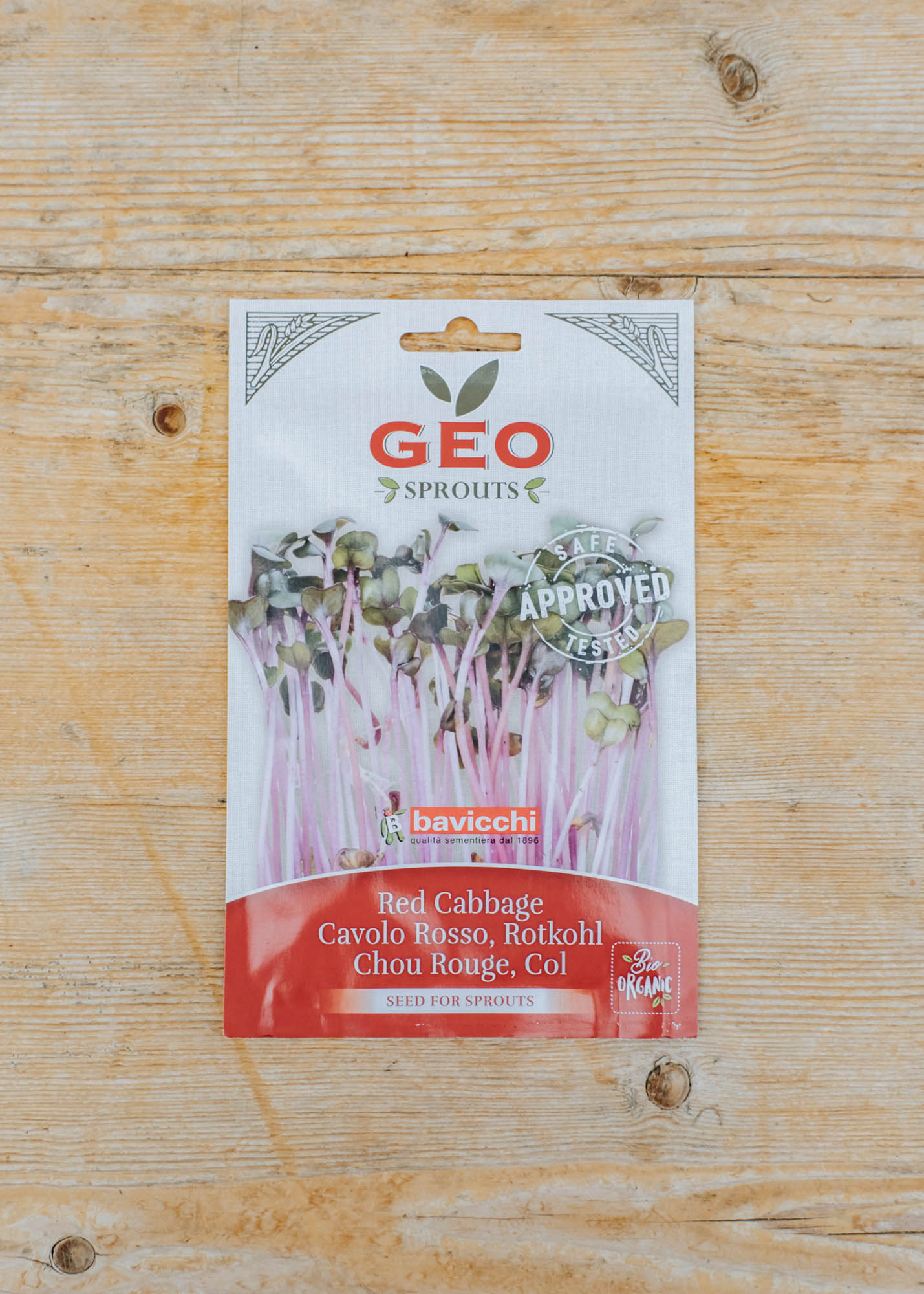 Organic Sprouting Red Cabbage Seeds, 12g