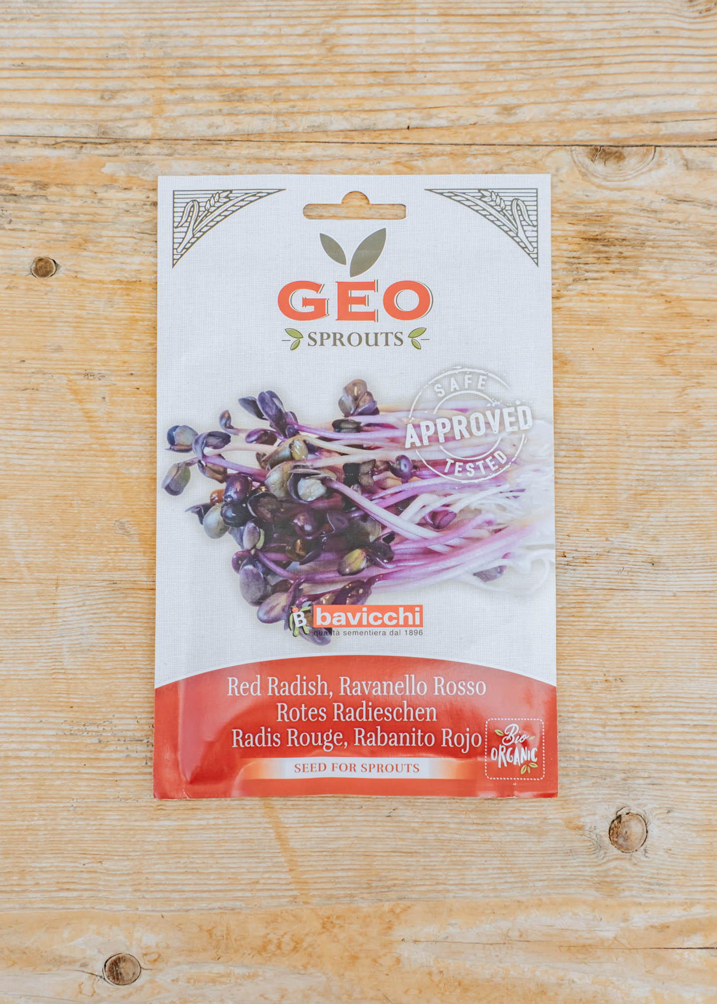 Organic Sprouting Red Radish Seeds, 15g