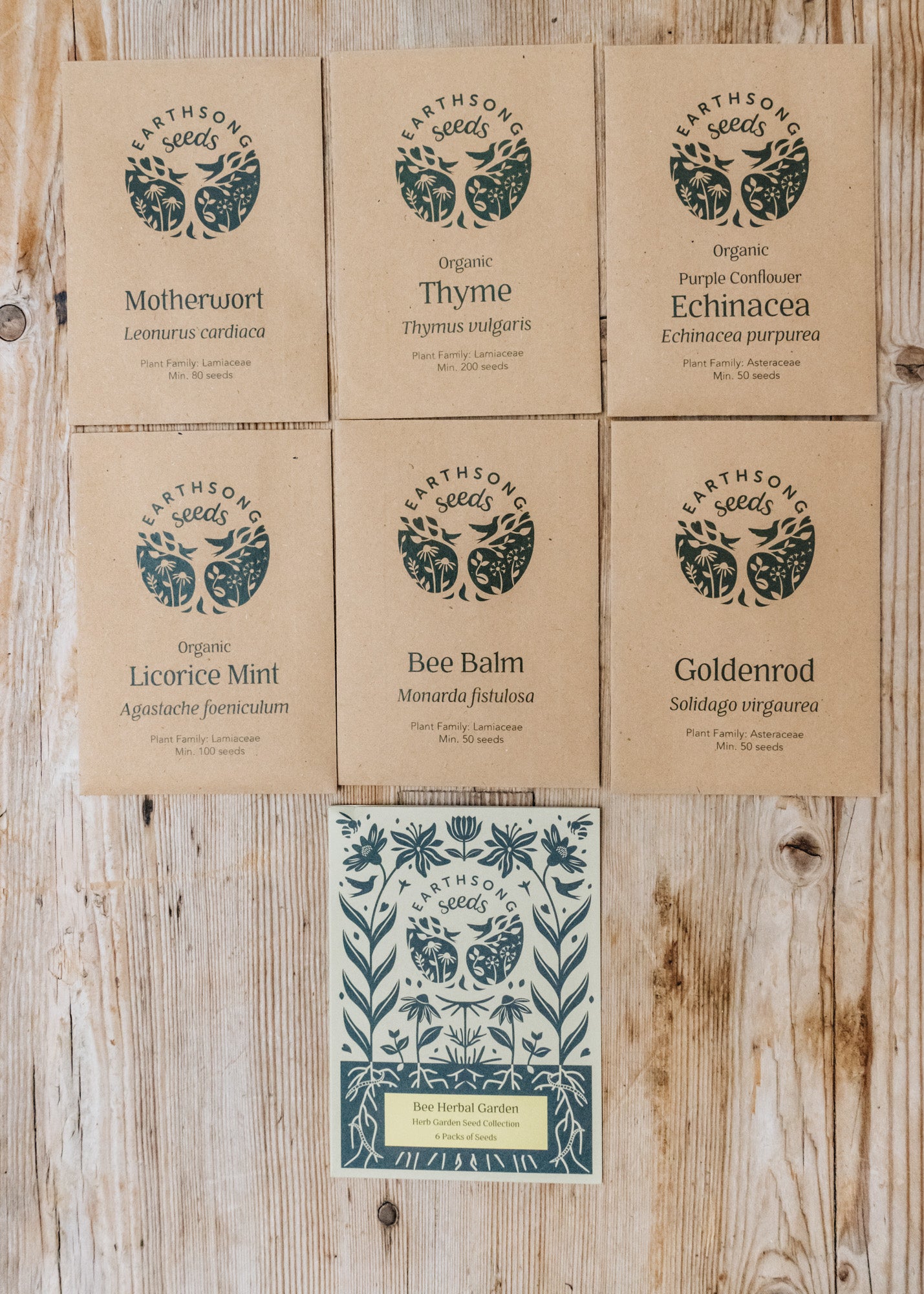 Bee Friendly Herbal Garden Seed Collection