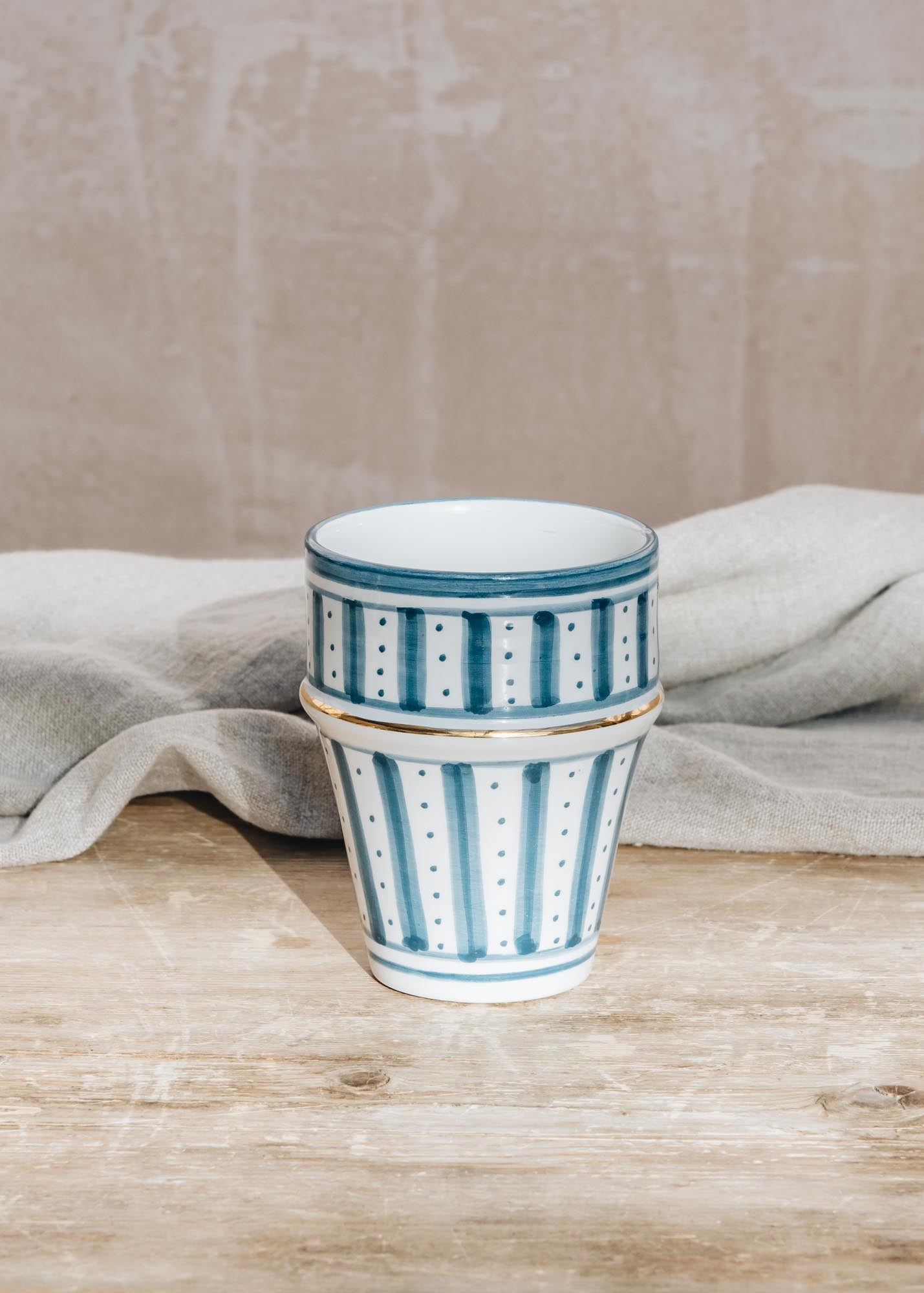 Beldi Tanger Blue and Grey Point Cup