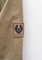 Belstaff Outpost Herringbone Shirt in Khaki Green