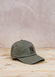 Belstaff Phoenix Logo Cap in Khaki Green