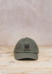 Belstaff Phoenix Logo Cap in Khaki Green