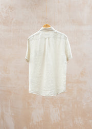 Belstaff Short Sleeve Scale Shirt in Silver Birch