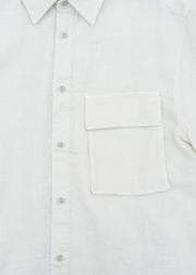 Belstaff Short Sleeve Scale Shirt in Silver Birch