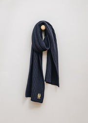 Belstaff Watch Scarf in Dark Ink