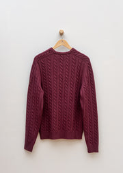 Belstaff Westport Crew Neck Jumper in Oxblood
