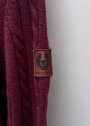 Belstaff Westport Crew Neck Jumper in Oxblood