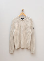 Belstaff Westport Crew Neck Jumper in Pale Stone