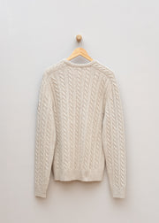 Belstaff Westport Crew Neck Jumper in Pale Stone