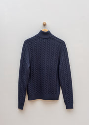 Belstaff Westport Quarter Zip Jumper in Dark Ink