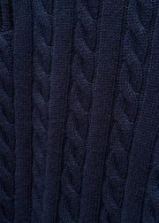 Belstaff Westport Quarter Zip Jumper in Dark Ink