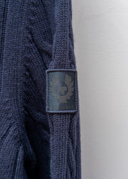 Belstaff Westport Quarter Zip Jumper in Dark Ink